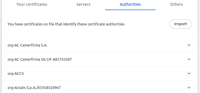 Certificates